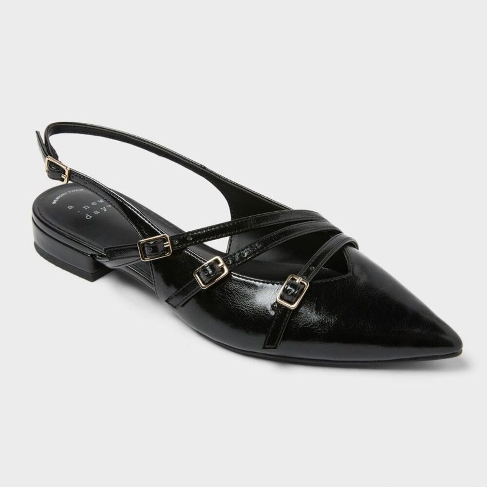 Women's Twiggy Multi Buckle Mini Heel Flats
